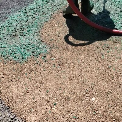 Hydroseeding process on soil by a professional in Washington State